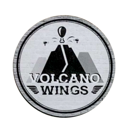 Volcano Wings logo.